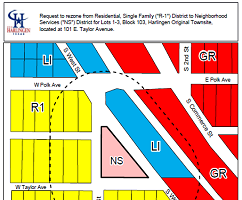 Rezoning Case Notification Map